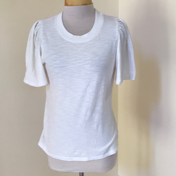 Pomander place medium Off White butterfly Sleeve Women's cotton Top. - Picture 1 of 8